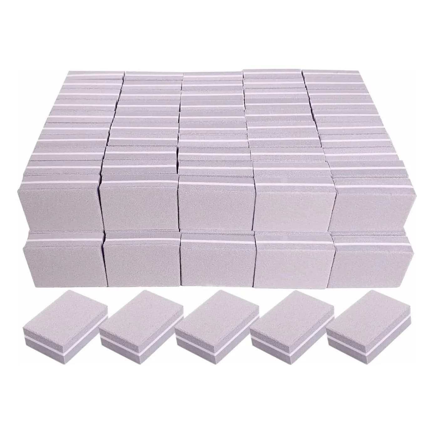 Mini blocs polissoirs 100/180, lot de 50